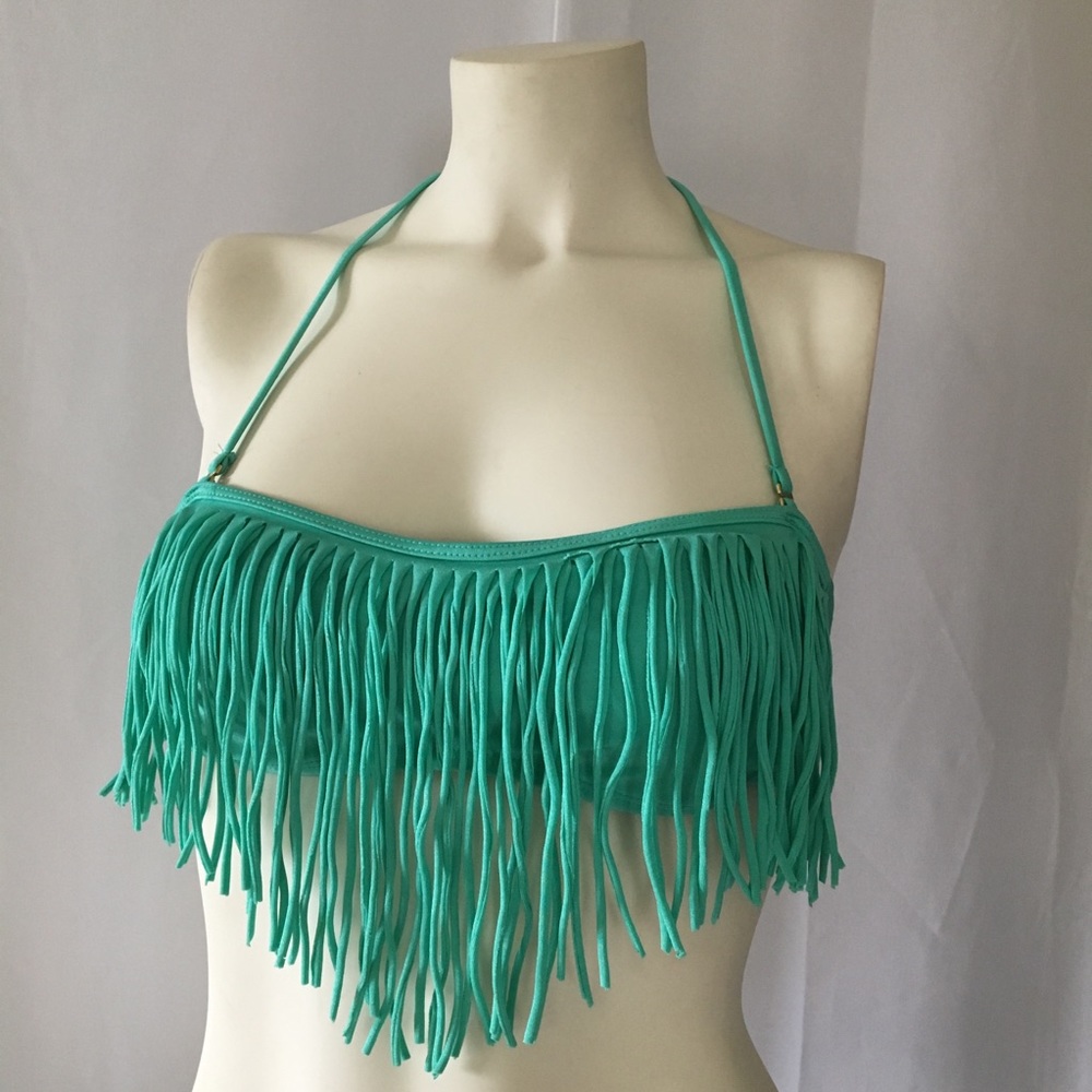 Raisins Fringe Bikini Top Sz Small - Picture 2 of 6